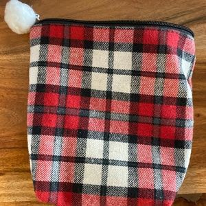 plaid pouch